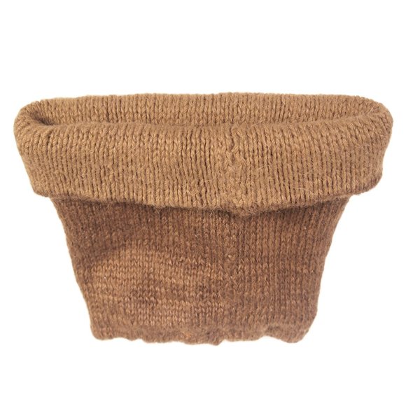 Alpaca Wool Cowl Chocolate Brown Super Soft 100% Alpaca Made in Peru - Picture 1 of 3